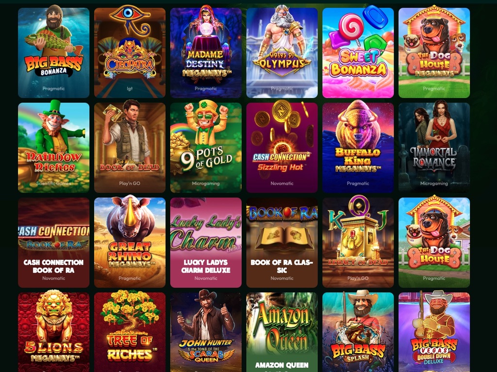 huge credit card casino games library
